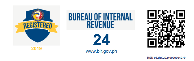BIR Registration Seal Badge - Sun* Philippines